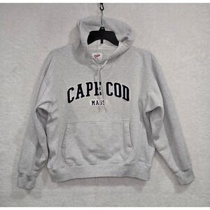 Cuffys Cape Cod Massachusetts Grey Hoodie Sweatshirt Size M
